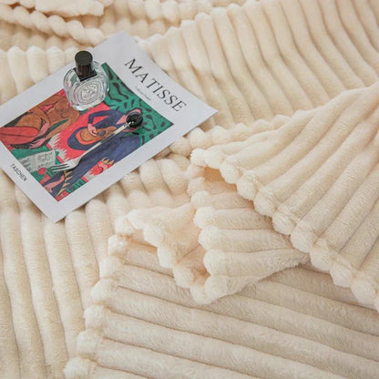 CozyFlanel - Luxe Douillette Douce avec Grandes Rayures