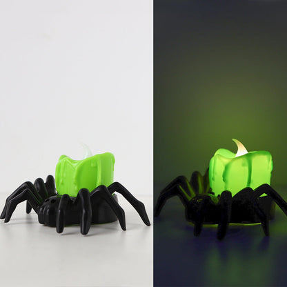 Bougie LED d'Éclairage Électronique Araignée Lumineuse - Cadeau Parfait pour Halloween